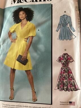McCall's M8361 Misses' Dress Sewing Pattern Size 14-22